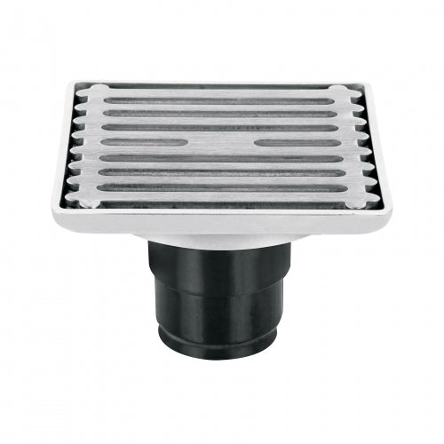 Resumidero cuadrado de acero inoxidable 4' x 4', Foset 49428 RS-701