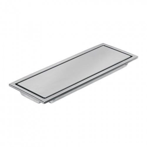 Resumidero largo reversible de 12', acero inox, Aqua 46544 RS-704