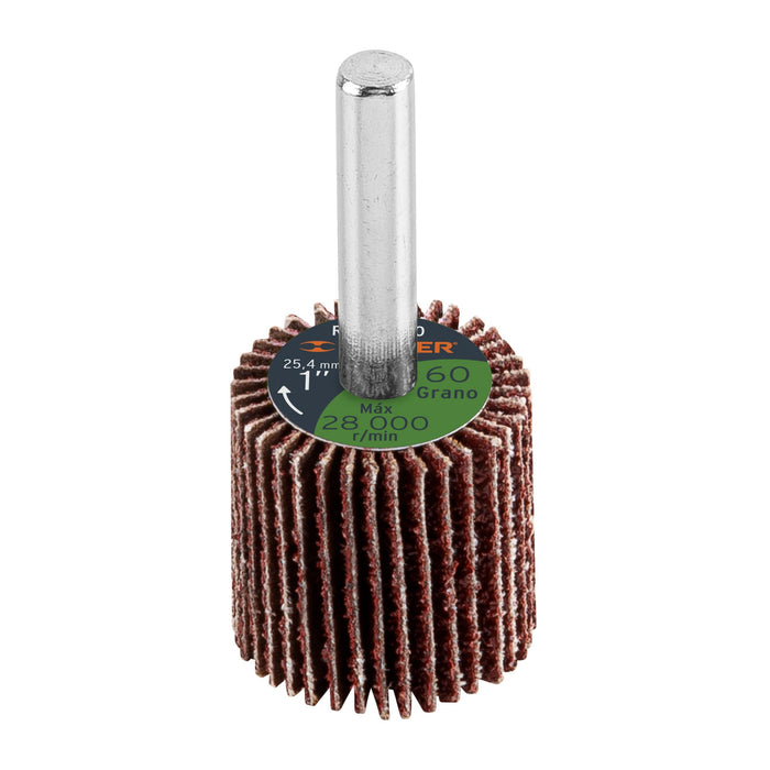 Rueda flap de 1', grano 60, Truper 13033 RUFLA-160