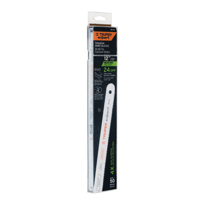Segueta bimetálica de 12', 24 DPP, Truper Expert 18101 SBI-24
