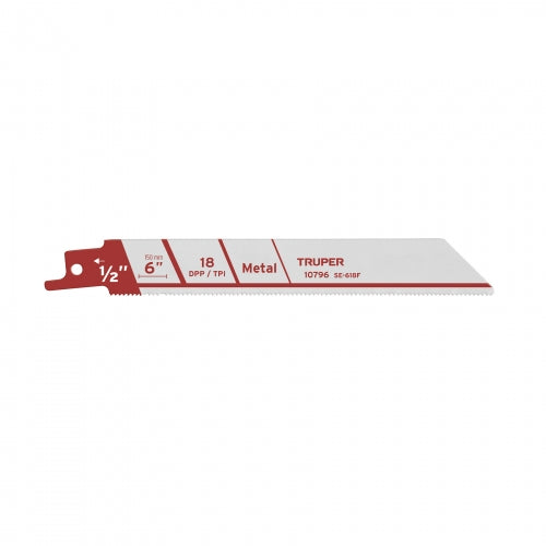Blíster con 2 seguetas sierra sable 6' 18 DPP para metal 10796 SE-618F