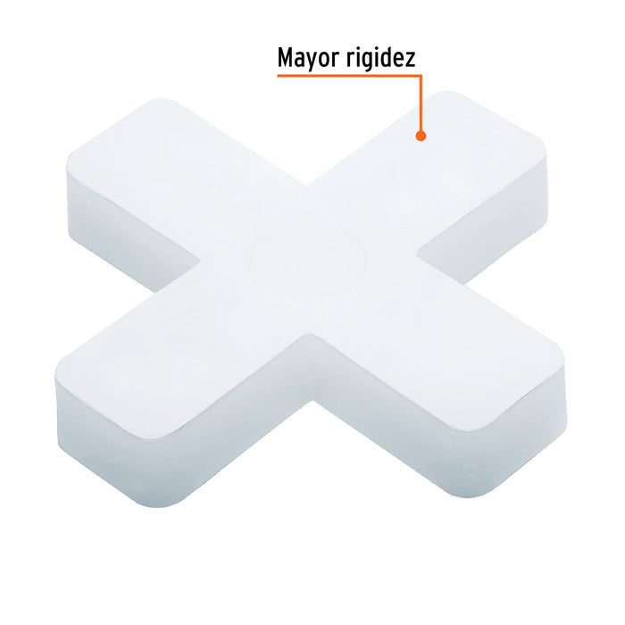 Bolsa con 75 separadores de 8 mm de losetas, Truper 11940 SELO-80