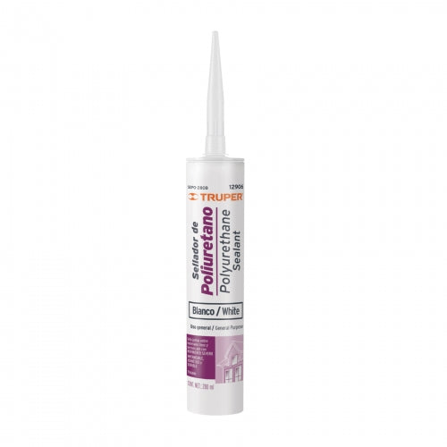 Sellador de poliuretano de 280 ml, blanco, Truper 12906 SEPO-280B