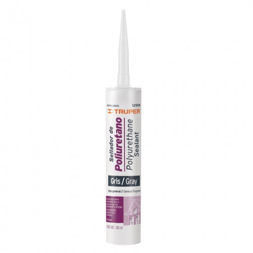 Sellador de poliuretano de 280 ml, gris, Truper 12905 SEPO-280G