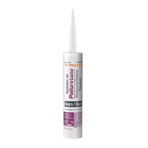 Sellador de poliuretano de 280 ml, negro, Truper 102867 SEPO-280N
