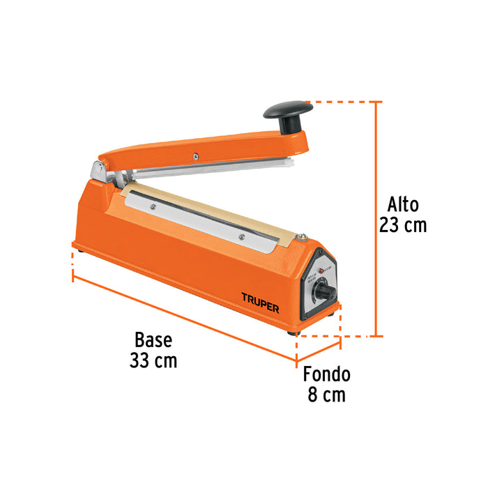 Selladora térmica 20 cm, 300 W, Truper 103189 SETE-20