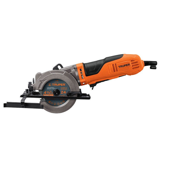 Sierra circular compacta 4-1/2' 420 W, profesional, Truper Código: 100123