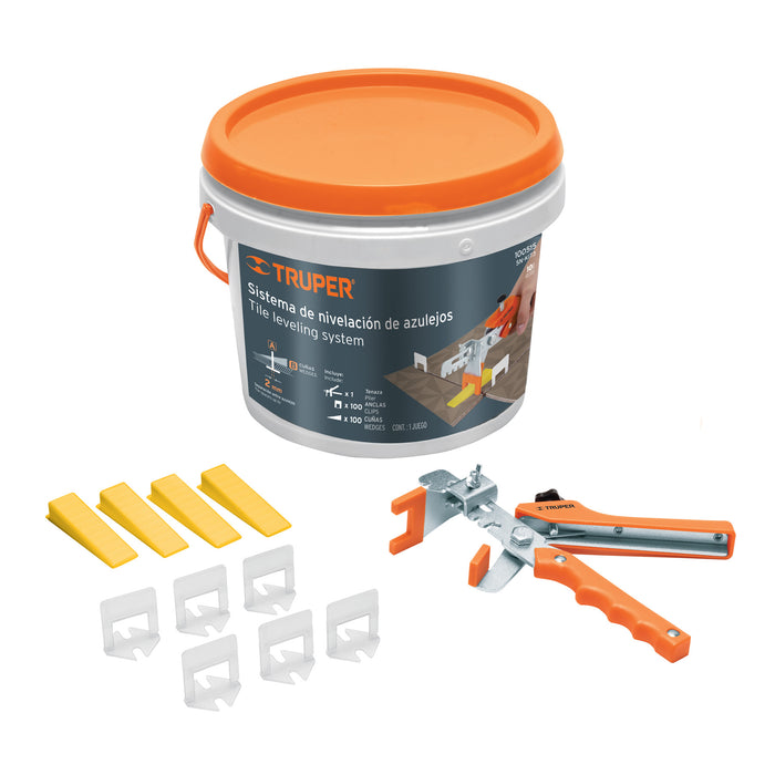 Sistema de nivelación para azulejos, Truper 100515 SN-KIT3