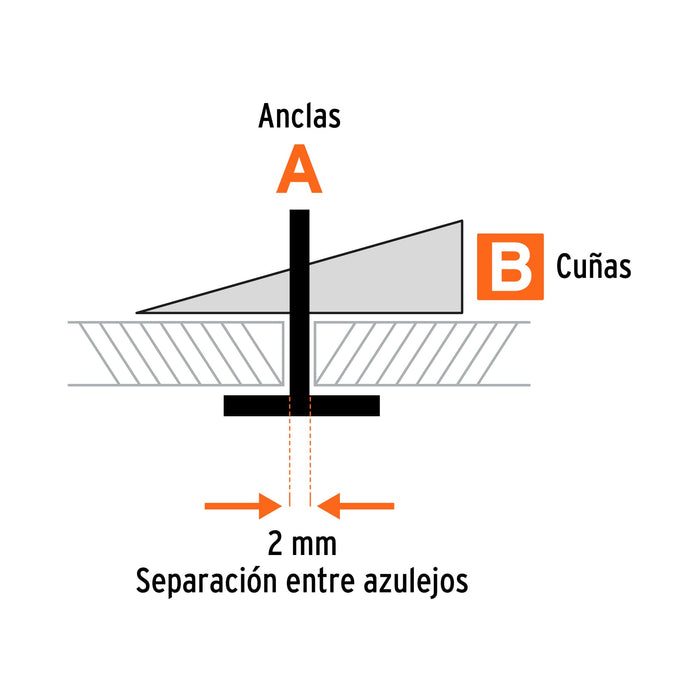 Sistema de nivelación para azulejos, Truper 100515 SN-KIT3
