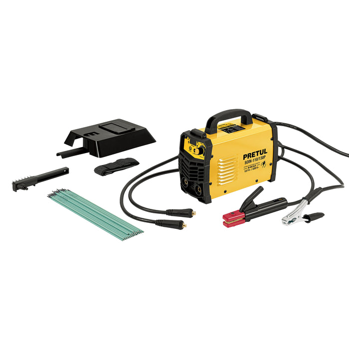 Soldadora inversora, 130A, Bi-voltaje 127/220V, Pretul Código: 29959