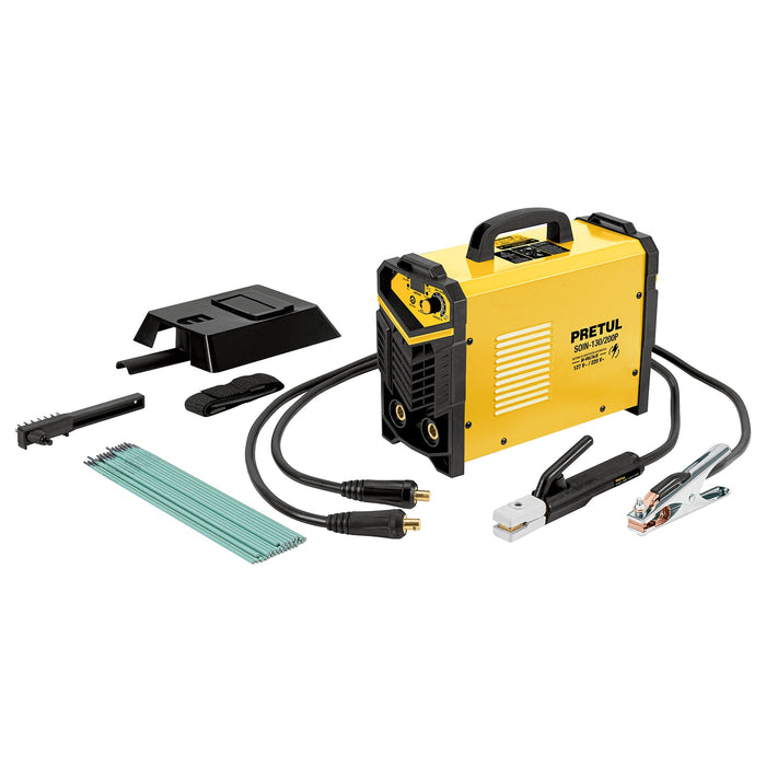 Soldadora inversora bi-voltaje 200 A, 127 V/220 V, Pretul Códgio: 27282