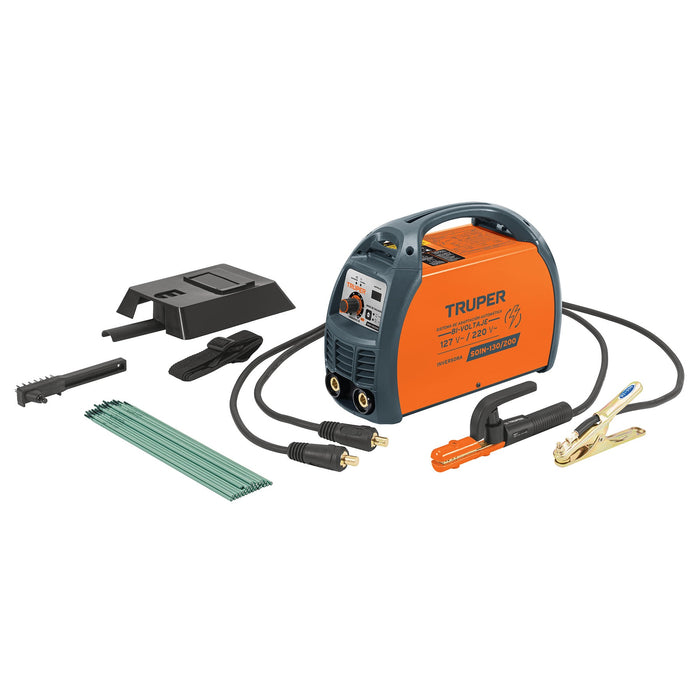 Soldadora inversora bi-voltaje 200 A, 127 V/220 V, Truper Código: 16053