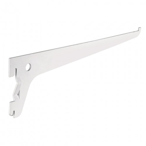 Ménsula plana blanca para cremallera sencilla, 25cm, Fiero 47708 SOMO-10MS