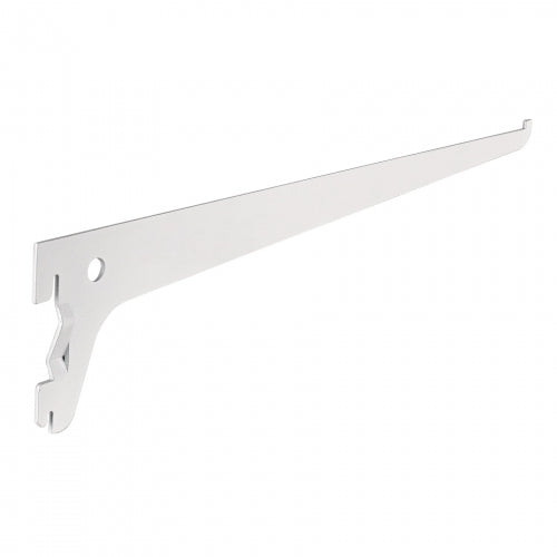 Ménsula plana blanca para cremallera sencilla, 30cm, Fiero 47709 SOMO-12MS