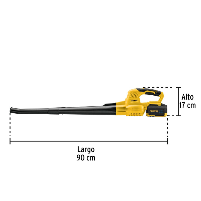 Sopladora inalámbrica, 20V, Pretul 28274 SOPI-20P