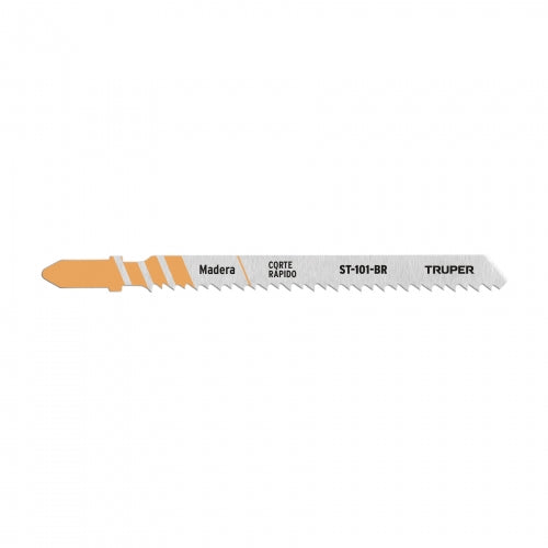 Blíster con 5 seguetas 10 DPP zanco 'T' corte recto triplay 18125 ST-101-BR