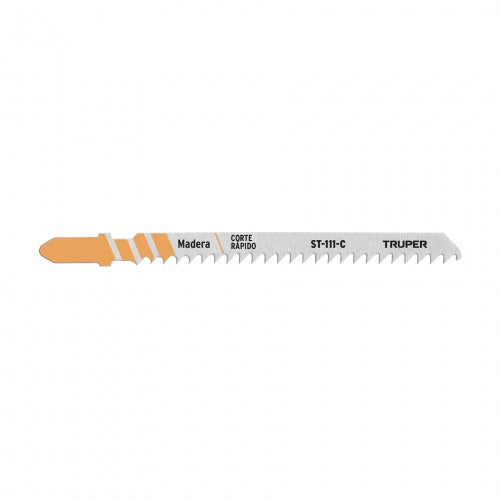 Blíster con 5 seguetas 8 DPP zanco 'T' corte recto madera 18127 ST-111-C