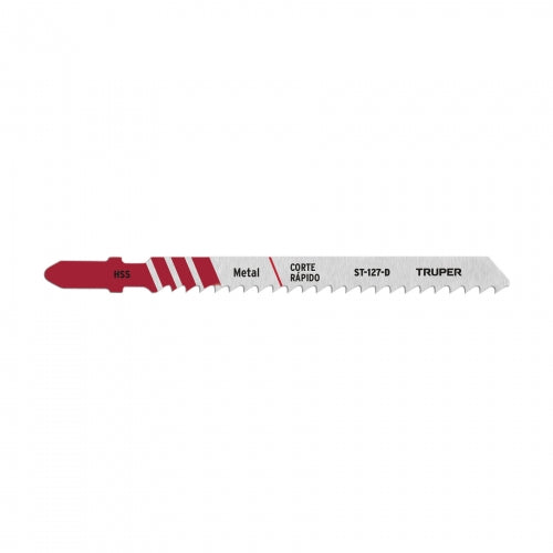Blíster con 5 seguetas 8 DPP zanco 'T' corte recto metal 18132 ST-127-D