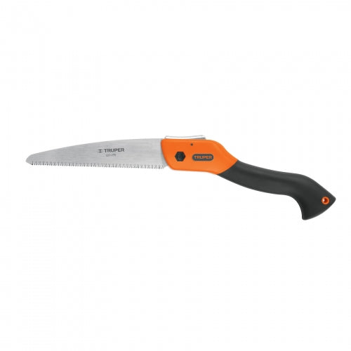 Serrucho plegable 7' hoja recta 11 DPP mango plástico,Truper 100197 STP-7PR