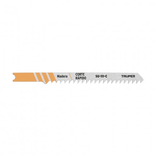Blíster con 5 seguetas 8 DPP zanco 'U' corte recto madera 18137 SU-111-C