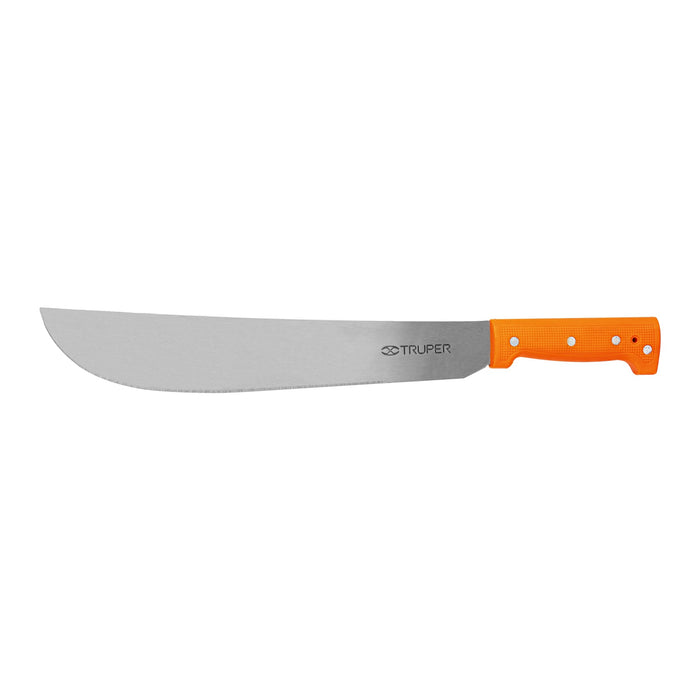 Machete estándar 14' cacha naranja remachada, Truper 15883 T-460-14P