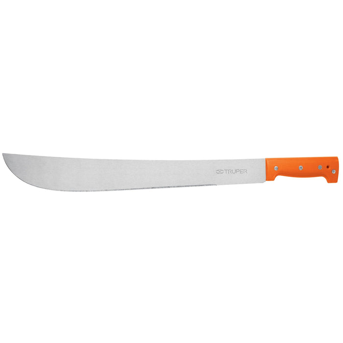 Machete estándar 18' cacha naranja remachada, en bolsa 15892 T-460-18PB