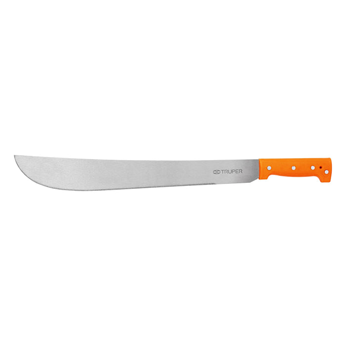 Machete estándar 18' cacha naranja remachada, Truper 15885 T-460-18P