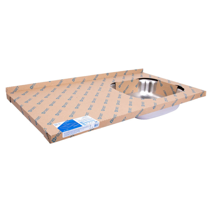 Tarja de sobreponer 100x50cm tina derecha, Foset Basic 47029