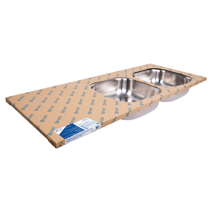 Tarja de empotrar 120x50cm doble tina derecha, Foset Basic 47023