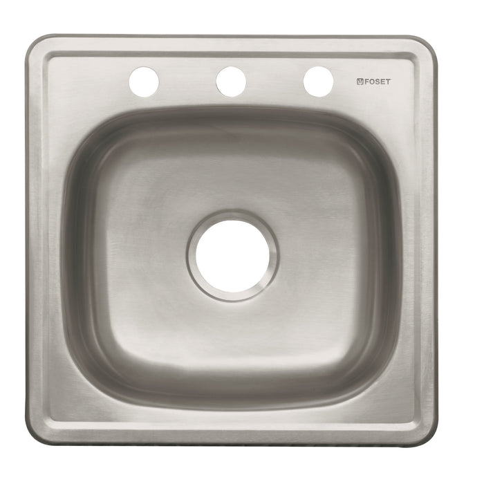 Tarja de empotrar sencilla 48x48cm, Foset Basic 49209