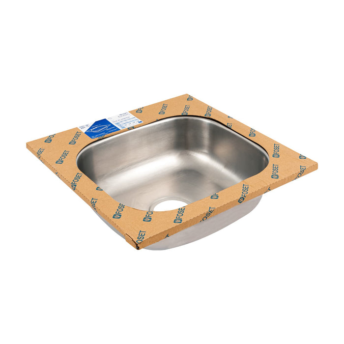 Tarja de empotrar sencilla 48x48cm, Foset Basic 49209