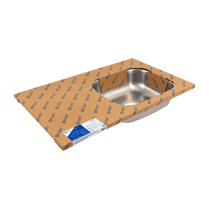 Tarja de empotrar 80x50cm tina derecha, Foset Basic 47019