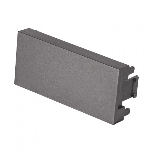 Tapón ciego acero inox de 1 módulo, línea Lisboa, Volteck 47832 TA-LA