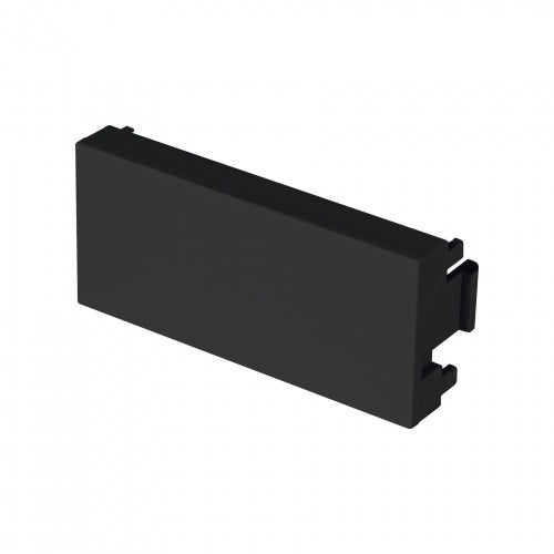 Tapón ciego negro de 1 módulo, línea Lisboa, Volteck 47885 TA-LN