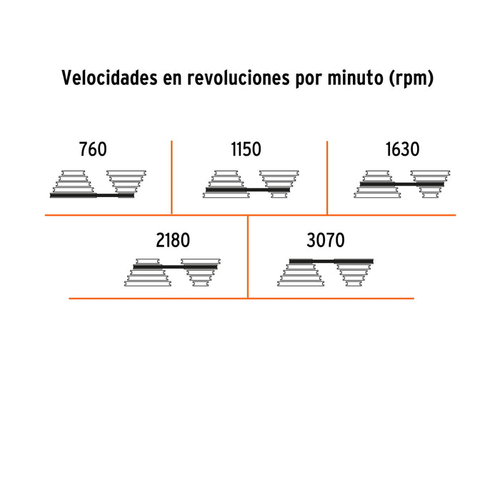 Taladro de piso 8', 1/3 HP (250 W), broquero 1/2', Truper 16174 TAPI-8