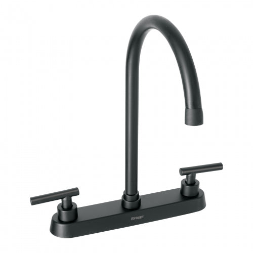 Mezcladora para fregadero,manerales palanca,negro mate,Tubig 46773 TBF-82M