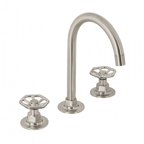 Mezcladora p/lavabo,taladros separados,redondos,satín,Tubig 46760 TBM-91N