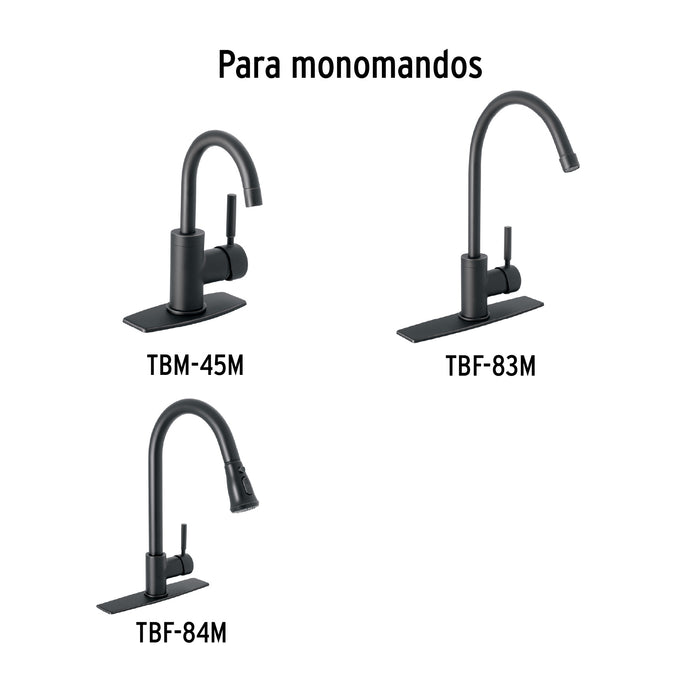 Maneral repuesto para monomando, negro, Foset 46874