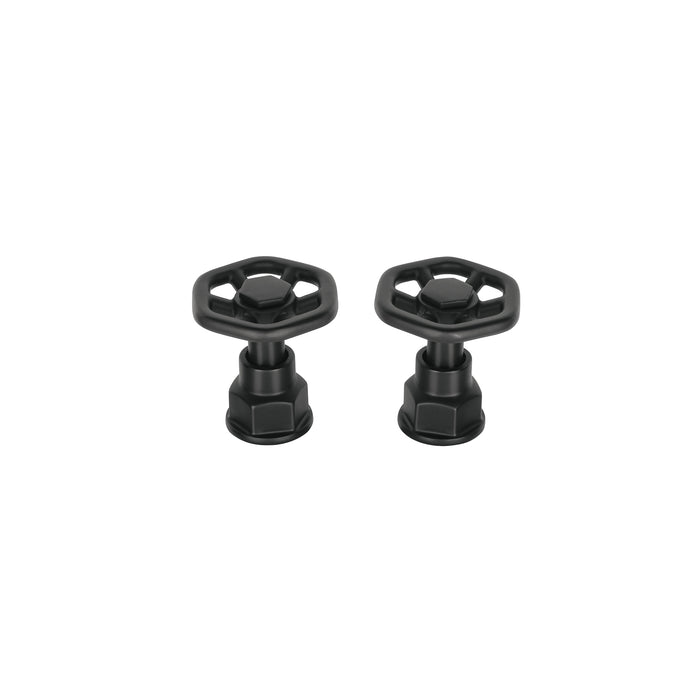 Juego de 2 manerales para mezcladora, volante, negro, Tubig 46871