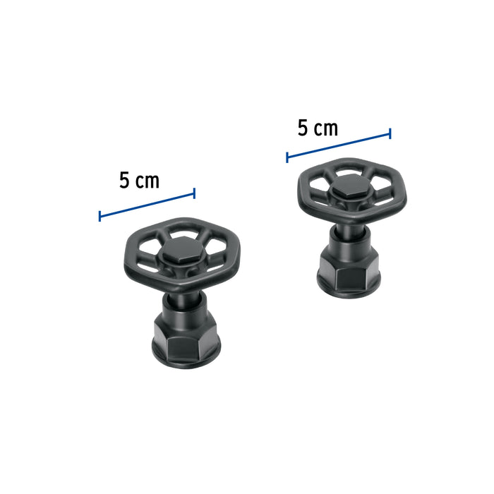 Juego de 2 manerales para mezcladora, volante, negro, Tubig 46871