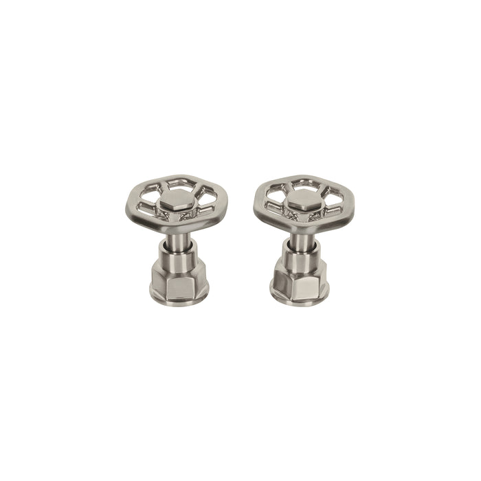 Juego de 2 manerales para mezcladora, volante, satín, Tubig 46870