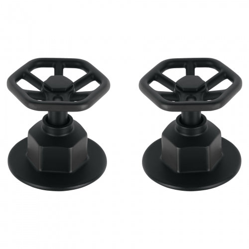 Juego de 2 manerales para regadera, volante, negro, Tubig 46880 TBMR-61M