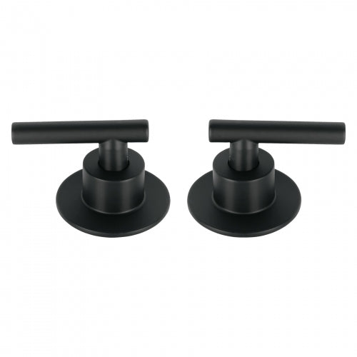 Juego de 2 manerales para regadera, palanca, negro, Tubig 46877 TBMR-62M