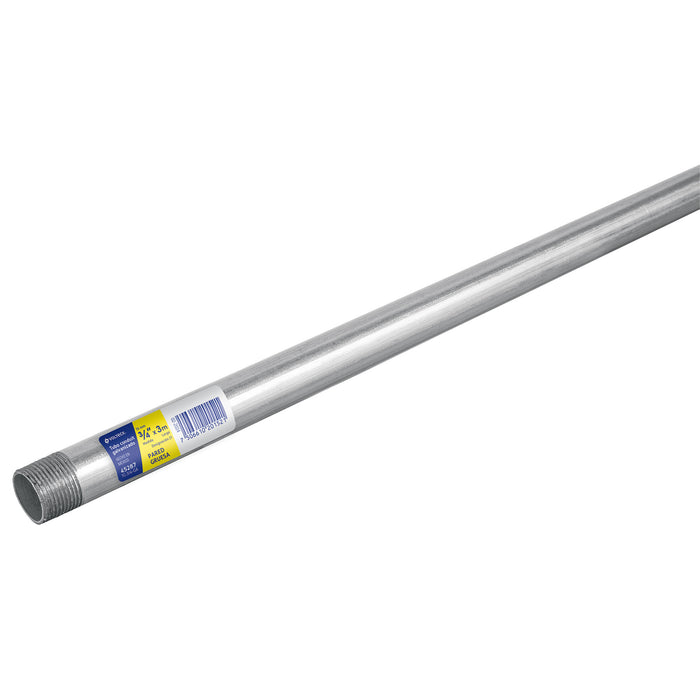 Tubo Conduit 3/4' galvanizado 3 m pared gruesa, et. Amarilla 45287