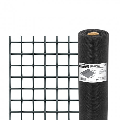 Rollo de 30 m x 1.2 m malla mosquitera fibra de vidrio negra 44996 TEMO-12FN