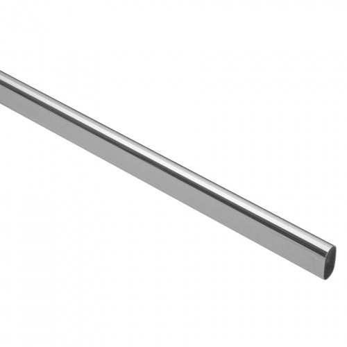 Tubo ovalado para clóset, 3 m, aluminio, Hermex 45900 TO-630