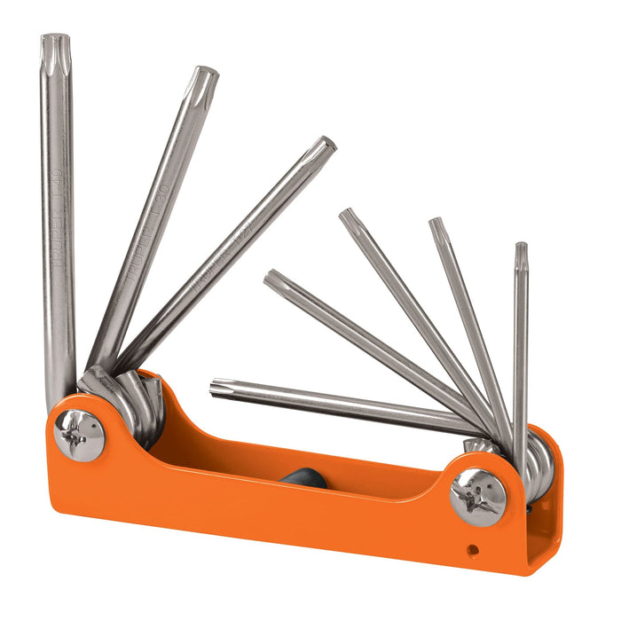 Juego de 8 llaves torx tipo navaja, cuerpo de lámina, Truper 15569 TORX-8