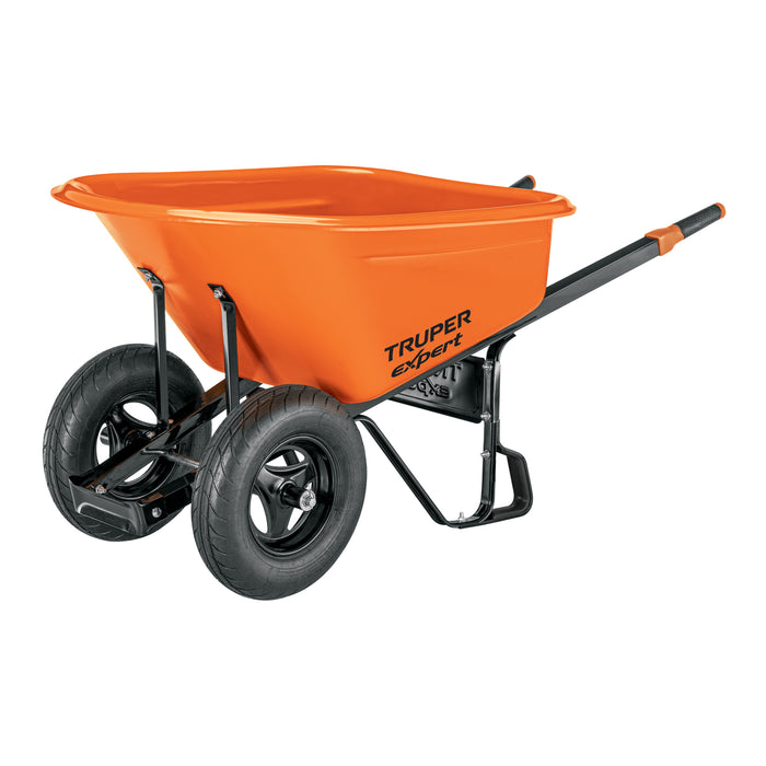 Carretilla 7ft3 Expert plástica, 2 llantas,bastidor metálico 103007 TP-7X