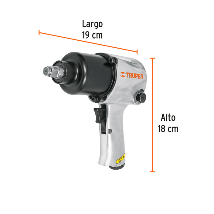 Kit de llave de impacto 1/2' ind. con estuche plástico 18281 TPN-734H-2K