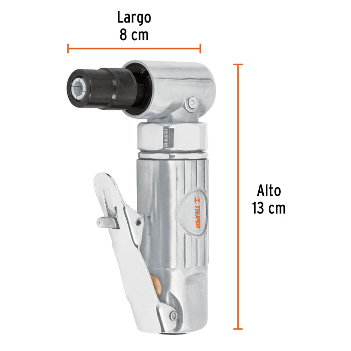 Rectificador neumático 1/4' angular, Truper 16886 TPN-875-2